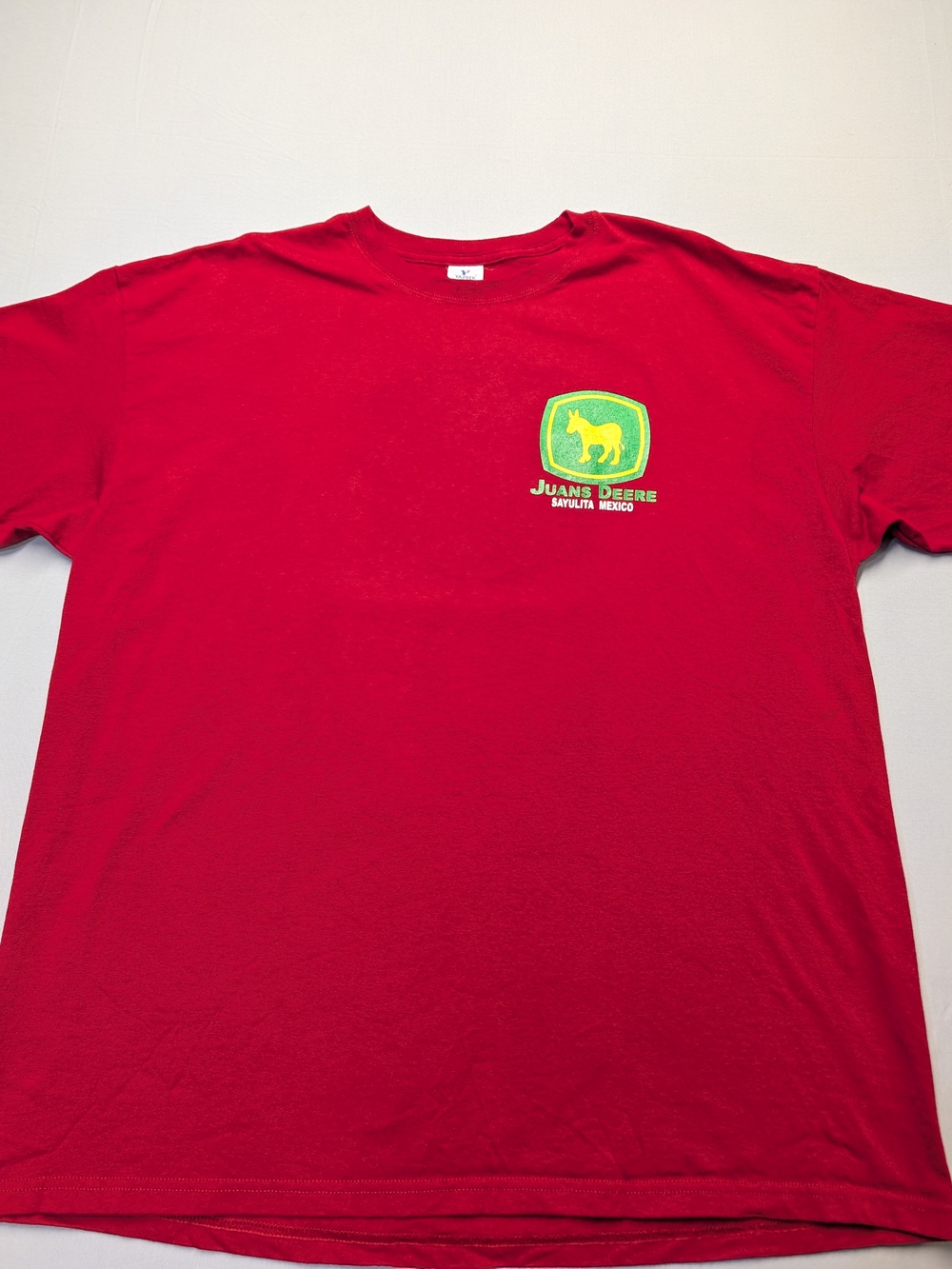 Yazbek Juans Deere Sayulita Mexico Burro Donkey Funny T-Shirt Men's 2XL Red